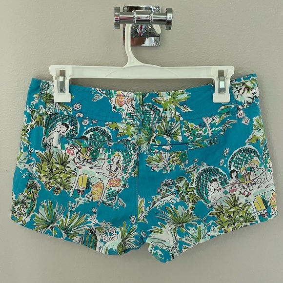Lilly Pulitzer Callahan Jungle Glam Toile Shorts Women's Size 0 - Picture 2 of 5